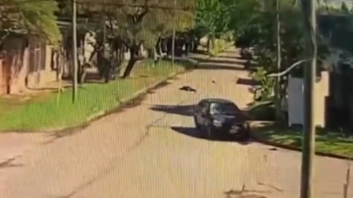 El grave hecho quedó filmado por una cámara de seguridad.
