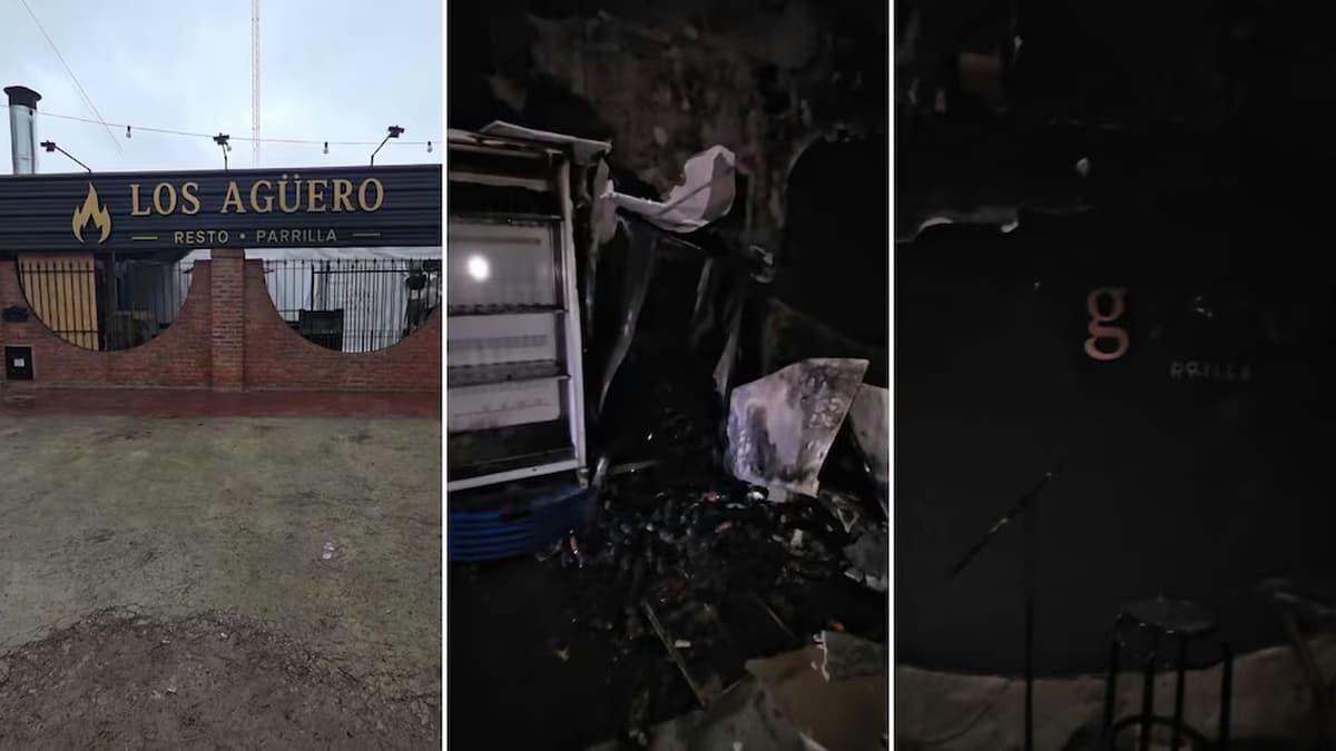 El incendio en la parrilla se desató el fin de semana.
