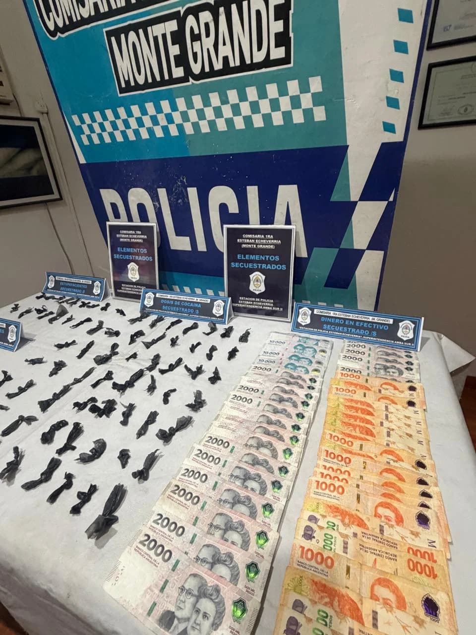 Esteban Echeverría: tres detenidos por narcotráfico e intento de robo - imagen de origen