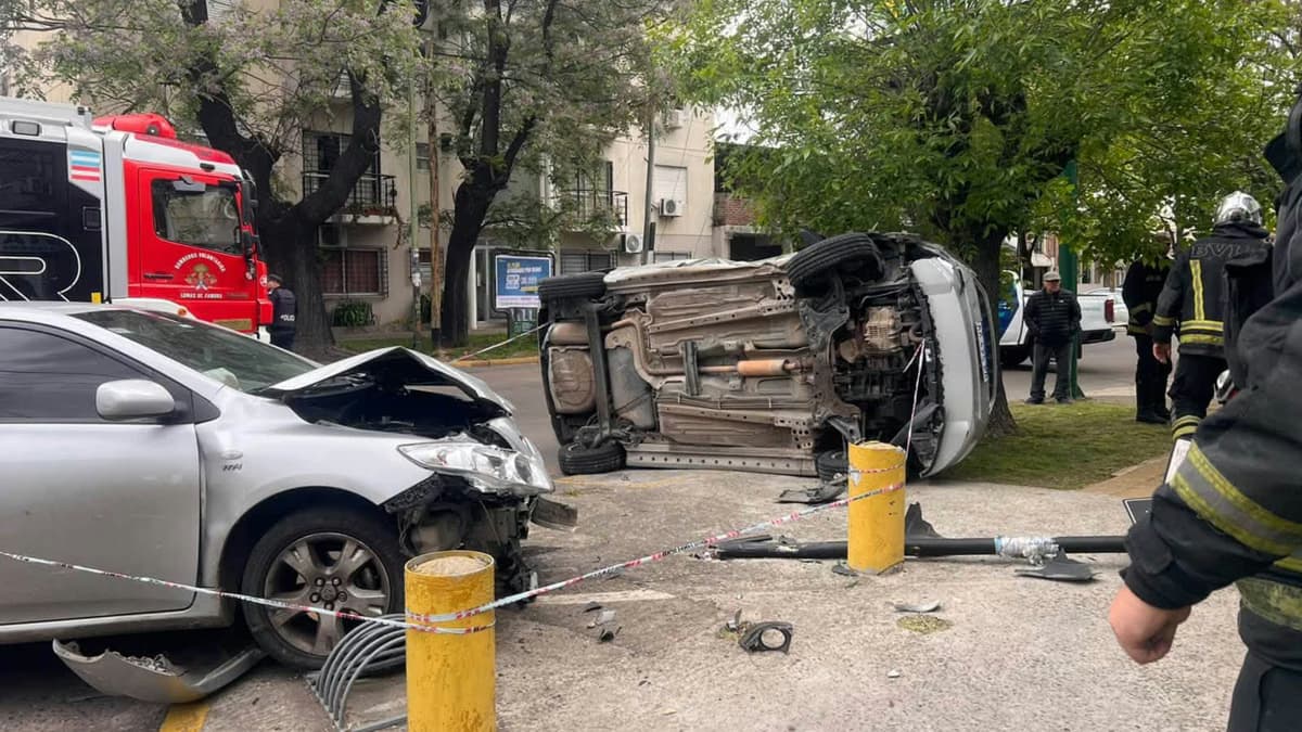El choque ocurrió en Lomas de Zamora.